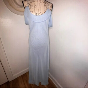 Blushe Impressions, 14 sleeveless, spaghetti string 3 layer chiffon flowing maxi
